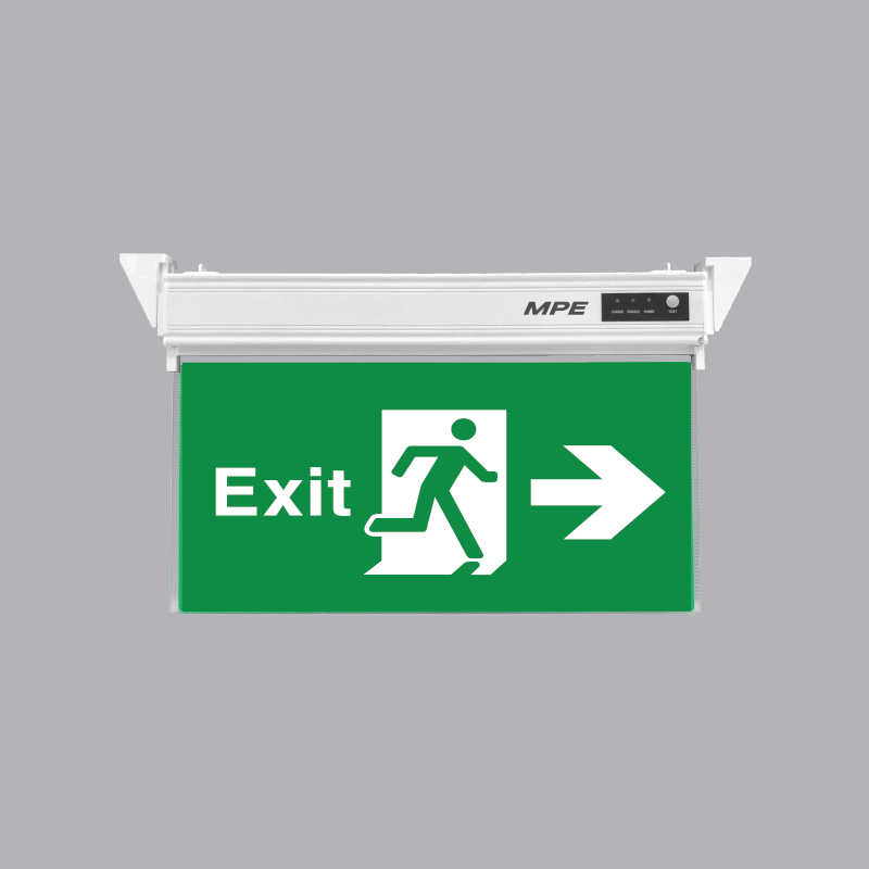 Đèn Exit MPE EXR (một mặt phải)