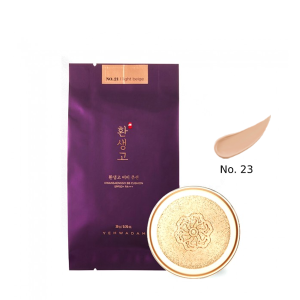  [Gift] (REFILL) Lõi Phấn Nước Chống Nắng, Dưỡng Da YEHWADAM HWANSAENGGO BB CUSHION SPF50+ PA+++ (20g) NO.23 