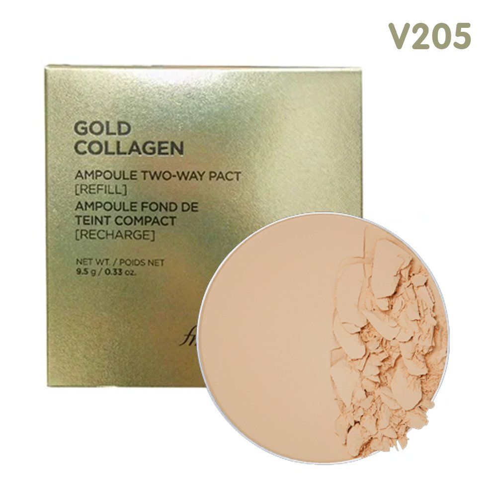  (Gift) [FMGT] Lõi Phấn Nền Che Khuyết Điểm THEFACESHOP GOLD COLLAGEN AMPOULE TWO-WAY PACT SPF30 PA+++ (REFILL) V205 