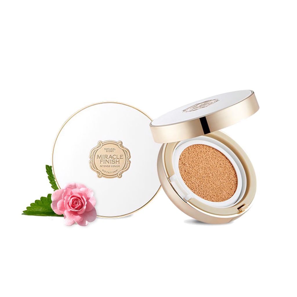  Phấn Nước Che Khuyết Điểm MIRACLE FINISH CC INTENSE COVER CUSHION SPF50+ PA+++ V203 