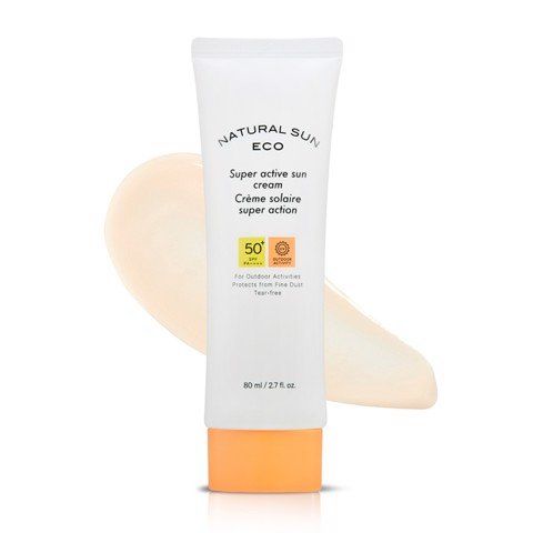  Kem Chống Nắng Toàn Diện Ngăn Bụi Mịn THEFACESHOP NATURAL SUN ECO SUPER ACTIVE SUN CREAM SPF50+ PA++++  80 ml 