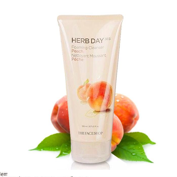  Sữa Rửa Mặt Cung Cấp Ẩm HERB DAY 365 FOAMING CLEANSER PEACH (NEW) 