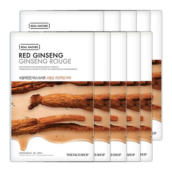  Mặt Nạ Giấy Tái Tạo Da THEFACESHOP THEFACESHOP RED GINSENG (SET 10PCS) 