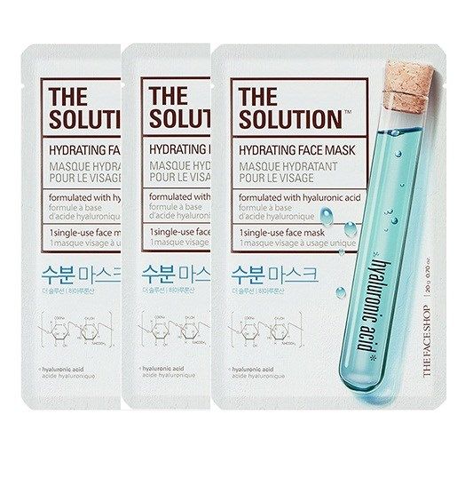  Mặt Nạ Cung Cấp Ẩm THE SOLUTION HYDRATING FACE MASK (SET 3PCS) 