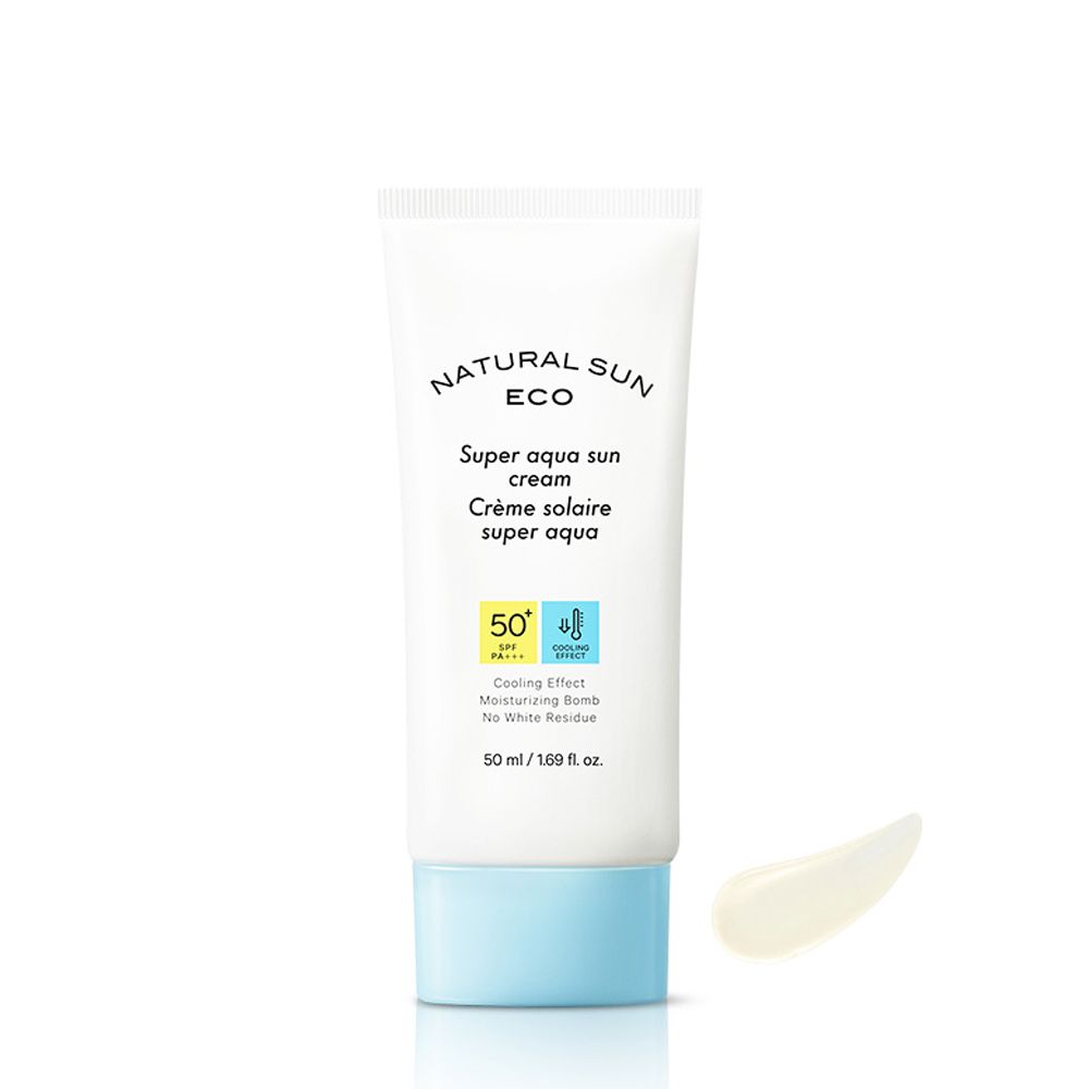  Kem Chống Nắng Làm Mát Dịu Da THEFACESHOP NATURAL SUN ECO SUPER AQUA SUN CREAM SPF50+ PA+++ (50ml) 