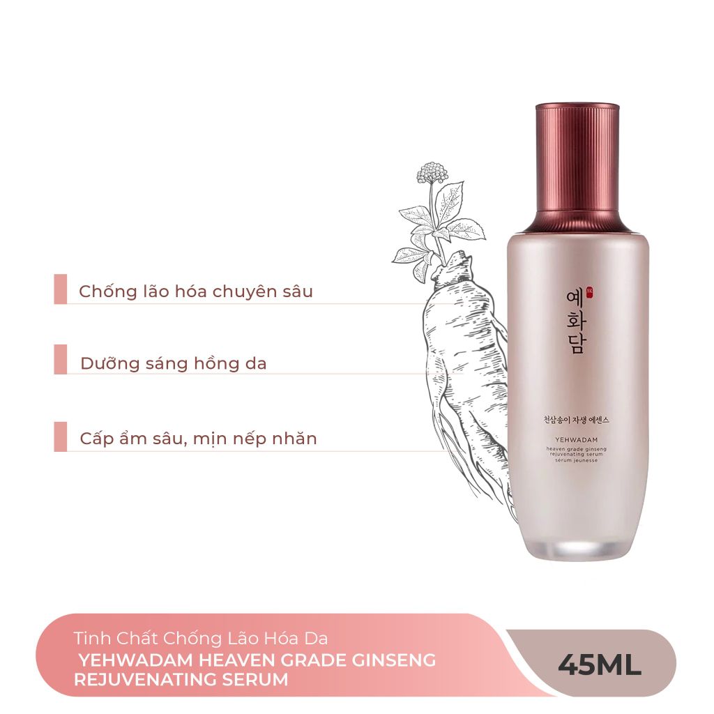  Tinh Chất Chống Lão Hóa Da YEHWADAM HEAVEN GRADE GINSENG REJUVENATING SERUM 45ml 