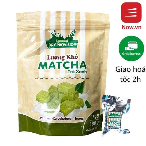 Lương Khô Matcha Trà Xanh - 180g/bịch