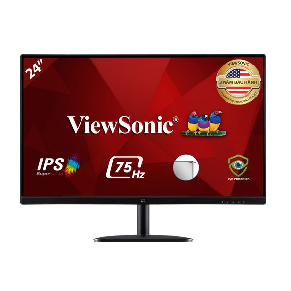 Màn Hình Máy Tính - ViewSonic VA2432-H | 24inch| IPS| FHD 1080p| 100Hz- Phiên bản mới 2023