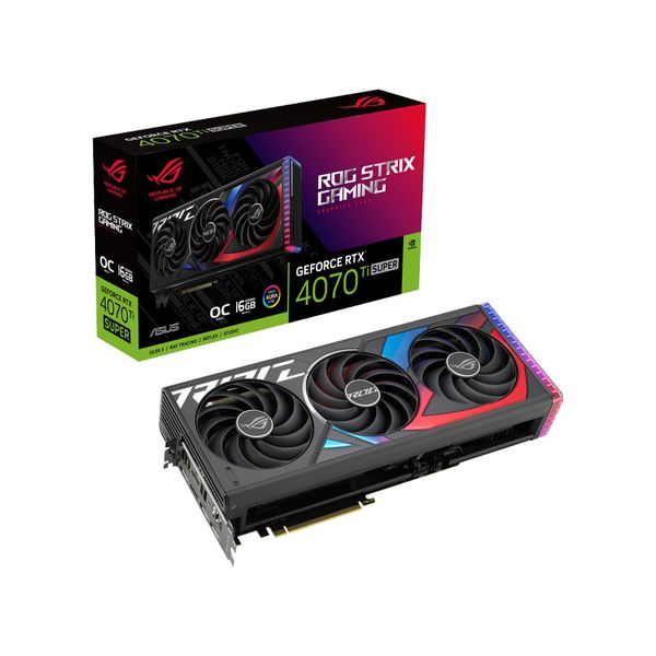 Card Màn Hình - VGA ASUS ROG Strix GeForce RTX 4070 Ti SUPER OC 16GB GDDR6X