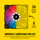 Bộ Fan Corsair iCUE SP120 RGB ELITE Performance 120mm + Lighting Node CORE ( 3 Fan )