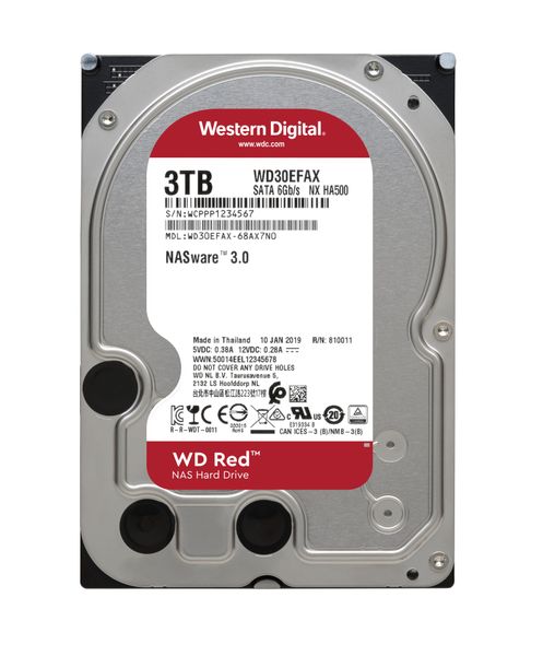 Ổ Cứng WD - 3TB / Red / 5400RPM