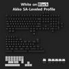 AKKO Keycap Set – White on Black WoB ( ABS Double-Shot / SA-Leveled profile / 195 Nút )