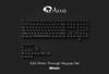 AKKO Keycap Set - ASA Shine-Through Keycap Set – Black (Xuyên LED / ASA profile / 131 nút)