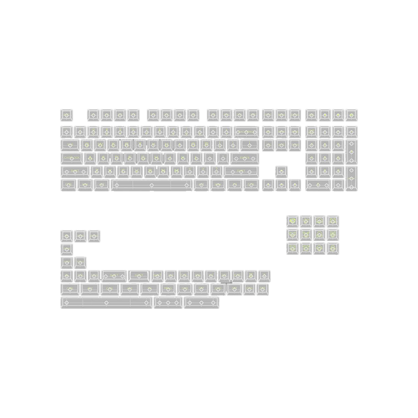 AKKO Keycap set – Clear ( PC / ASA-Clear profile / 155 nút )