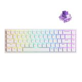 Bàn phím cơ - AKKO 3068 V2 RGB White (Type C / Foam Tiêu Âm / Hotswap / Wireless / AKKO CS Jelly switch)