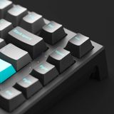 Bàn phím cơ MonsGeek MG75 Black & Cyan (White LED / AKKO Switch V3 / PBT Double-Shot)