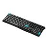 MonsGeek MG108 Black & Cyan (AKKO CS switch - Wine Red)