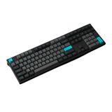 MonsGeek MG108 Black & Cyan (AKKO CS switch - Wine Red)