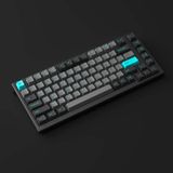 Bàn phím cơ MonsGeek MG75 Black & Cyan (White LED / AKKO Switch V3 / PBT Double-Shot)