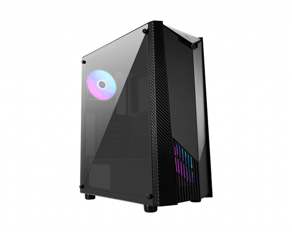 Vỏ Case Máy Tính - MSI MAG SHIELD 110R (Mid Tower/Màu Đen/ Kèm 2 Fan )