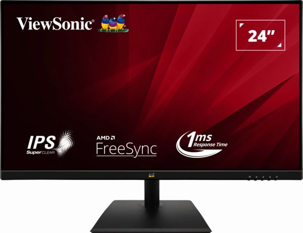 Màn Hình Máy Tính - ViewSonic VA2436-H | 24inch| IPS| FHD 1080p| 100Hz- Phiên bản mới 2023