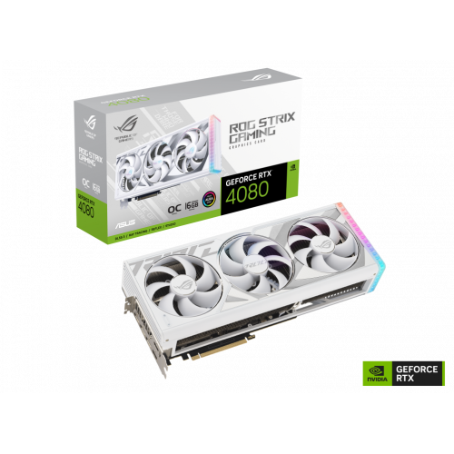 Card Màn Hình - VGA ASUS ROG Strix RTX 4080 OC White Edition 16GB GDDR6X