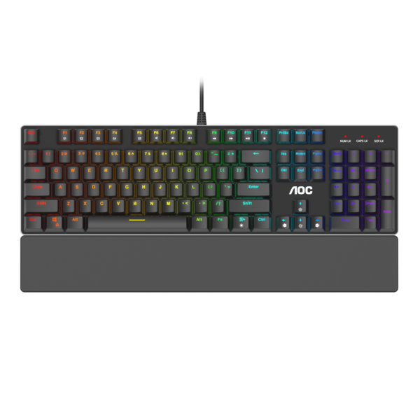 Bàn Phím Chơi Game Có Dây - AOC GK500 RGB | Otemu Blue Switch | USB