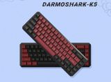 Bàn Phím Cơ Không Dây - Darmoshark K5 | Black Red| Wired| 2.4Ghz Wireless