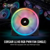 Bộ Fan Corsair LL140 RGB 140mm Dual Light Loop + Lighting Node Pro ( 2 Fan )