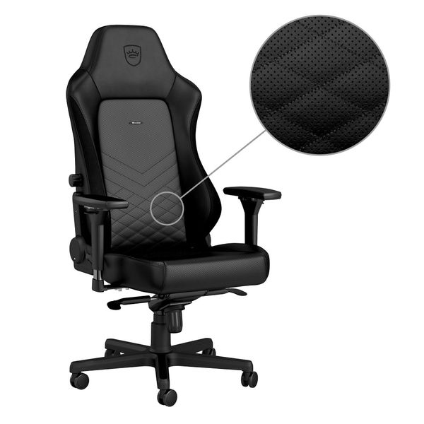 Ghế Chơi Game Cao Cấp - NobleChair Hero Series - Black ( PU Leather )