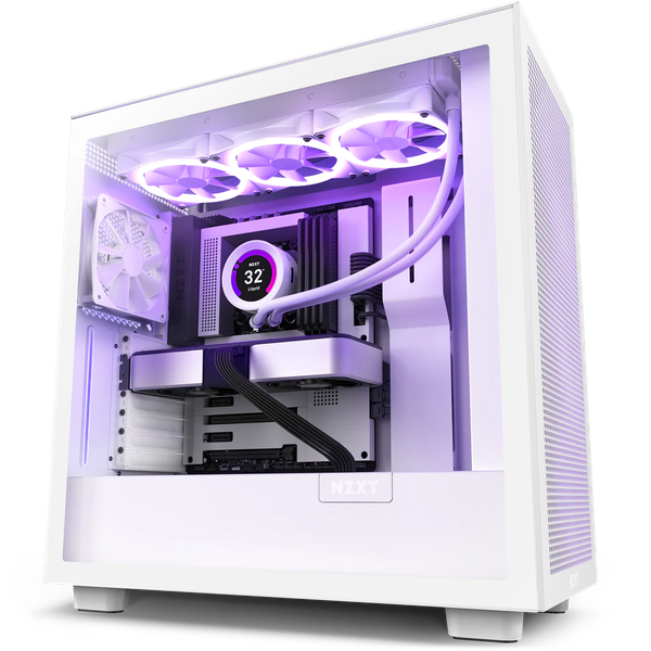 Vỏ Case Máy Tính - NZXT H7 Flow - White