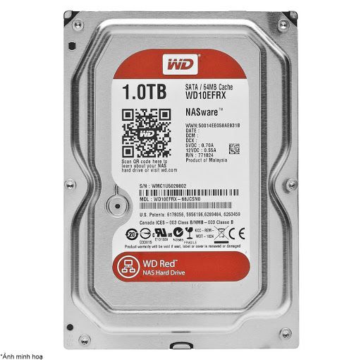 Ổ Cứng WD - 1TB / Red / 5400RPM