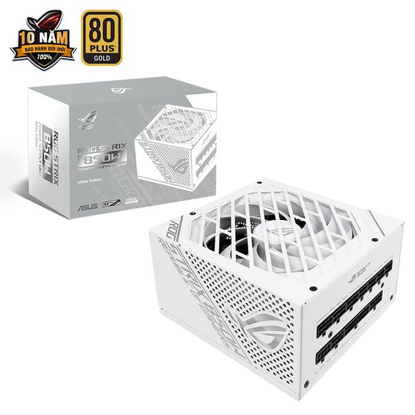 Nguồn Asus ROG Strix 850W White Edition - 80 Plus Gold