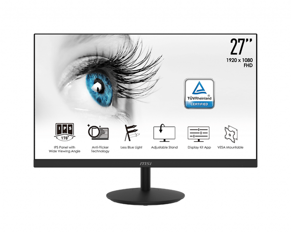 Màn Hình Máy Tính - MSI Pro MP271 ( 27inch/1080p/ IPS/ 75Hz )