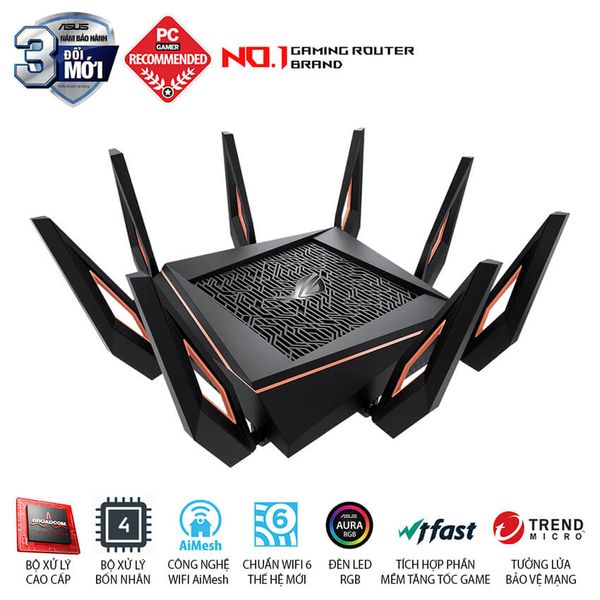 Router – Bộ Định Tuyến ASUS GT-AX11000 Chuẩn AX11000 - Wifi 6