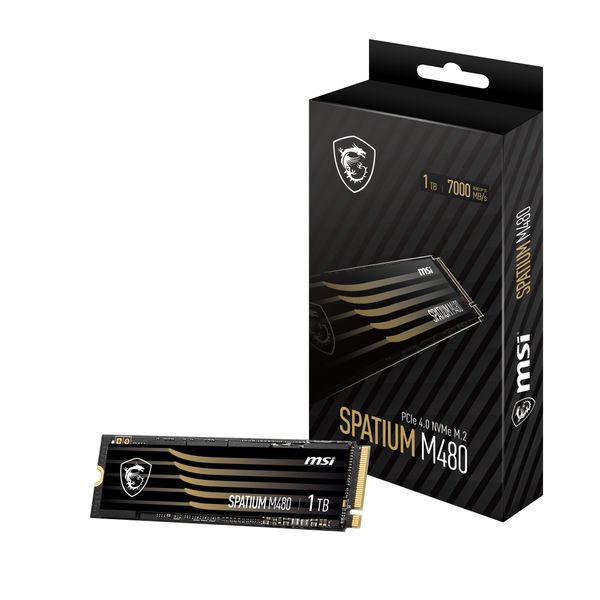 SSD MSI SPATIUM M480 PCIe Gen 4 NVMe M.2 - 1TB