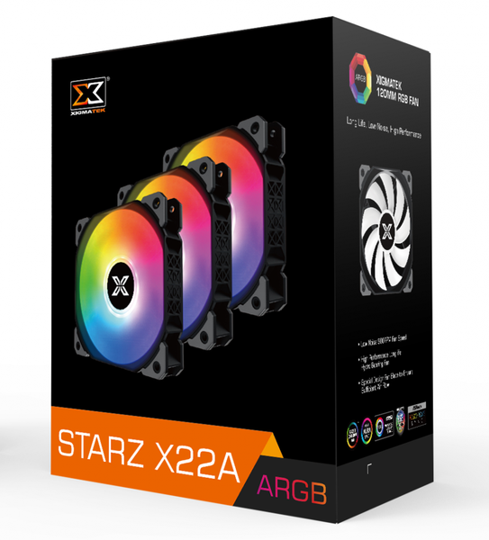 Fan - Xigmatek STARZ - X22A ARGB (EN48458) | Pack 3 Fan + Controller