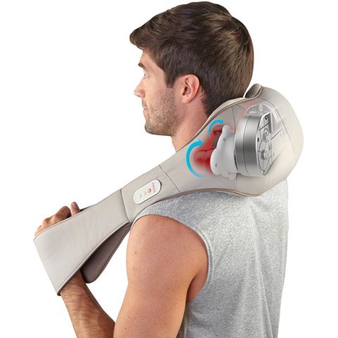 Đai massage vai cổ gáy chuyên nghiệp 4 bi xoay kèm HoMedics NMS-620H