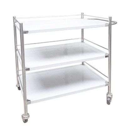 Xe đẩy y tế 3 tầng 50x80