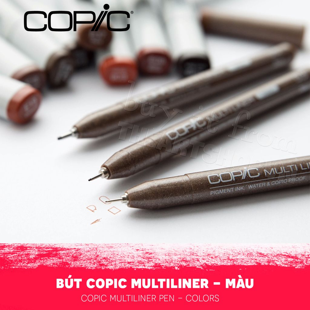 Bút đi nét Multiliner COPIC Màu - COPIC Multiliner Colors