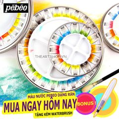 Màu nước PEBEO (Hộp thiếc) - PEBEO Watercolor 12/24 colors (Metal box)