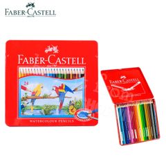 Chì màu nước FABER 24 màu (Hộp thiếc) - FABER CASTELL 24 Watercolour Pencils (Metal box)