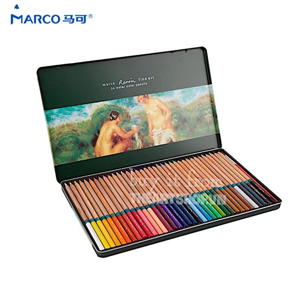 Bộ chì màu nước MARCO 36 màu - MARCO Renoir 36 Watercolor Pencils