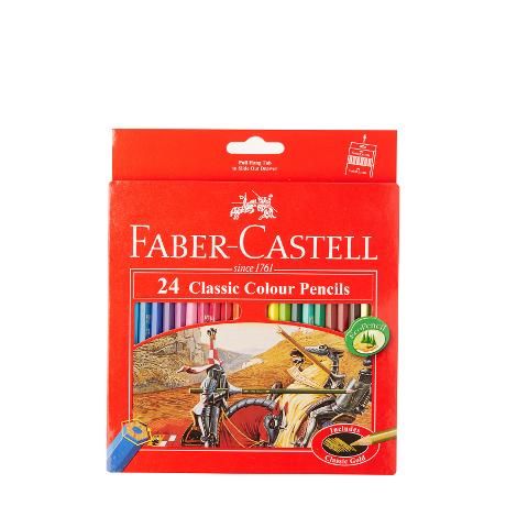 Chì màu FABER 24 màu (Hộp giấy) - FABER CASTELL 24 Color Pencils (Paper box)