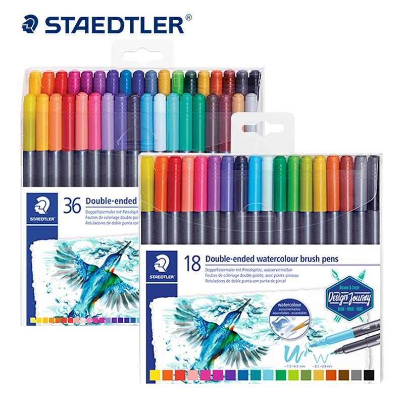 Bộ bút cọ màu nước 2 đầu STAEDTLER® 3001 18 màu