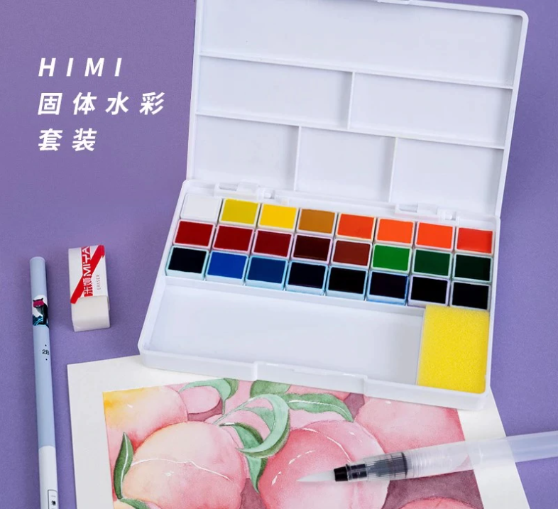 Bộ màu nước HIMI dạng nén - HIMI Watercolor Half Pan Set 14/24/36/50