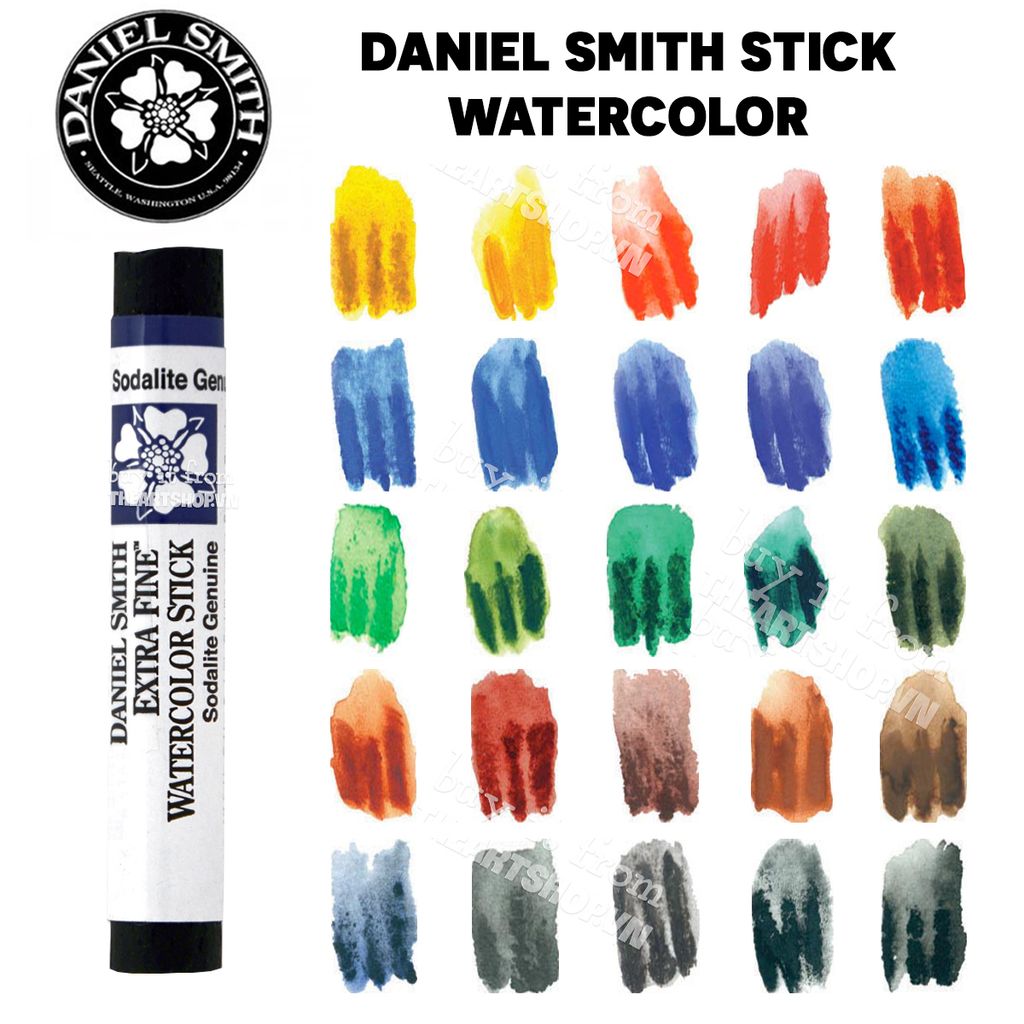 Màu nước DANIEL SMITH dạng stick (Bán lẻ) - DANIEL SMITH Watercolour Sticks 2.4ml