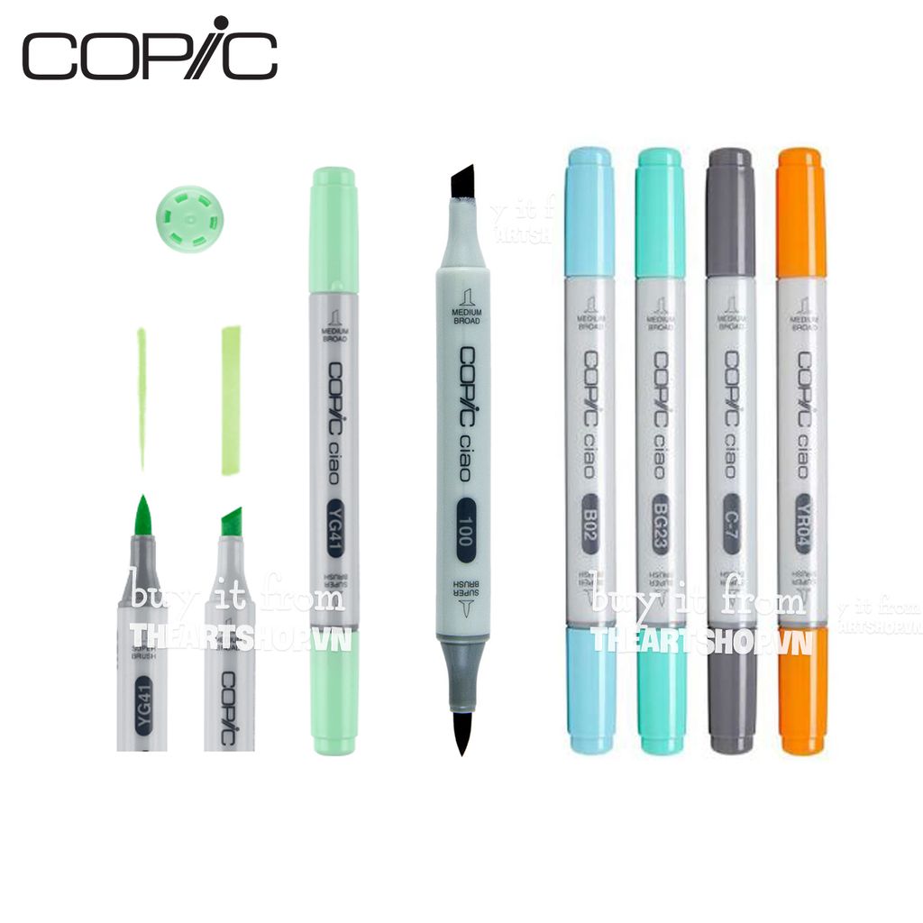 Bút marker COPIC Ciao (Bán lẻ) - COPIC Ciao marker (Retail)