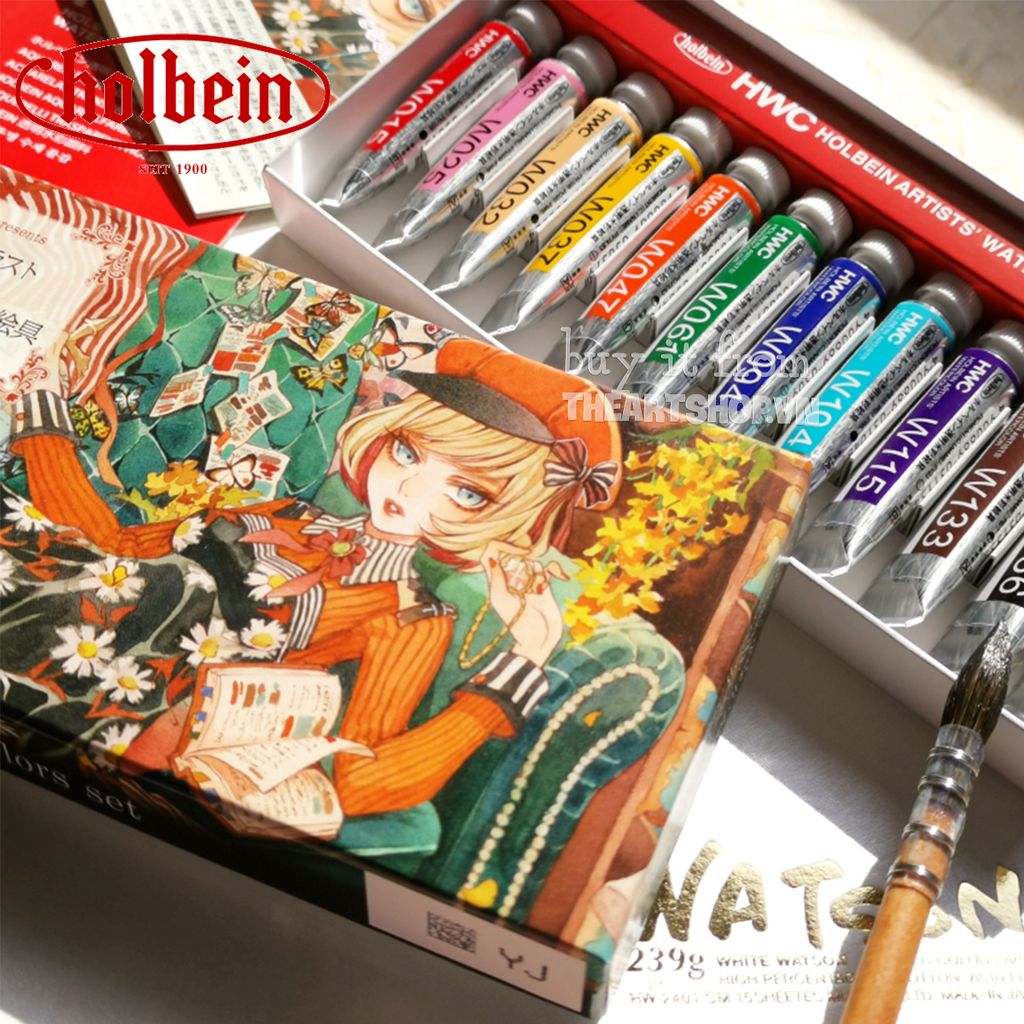 Bộ màu nước HOLBEIN 12 màu - HOLBEIN x SSpresents Artists Watercolor Set 12