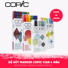 Bộ marker COPIC Ciao 6 cây - COPIC Ciao Marker Set 6